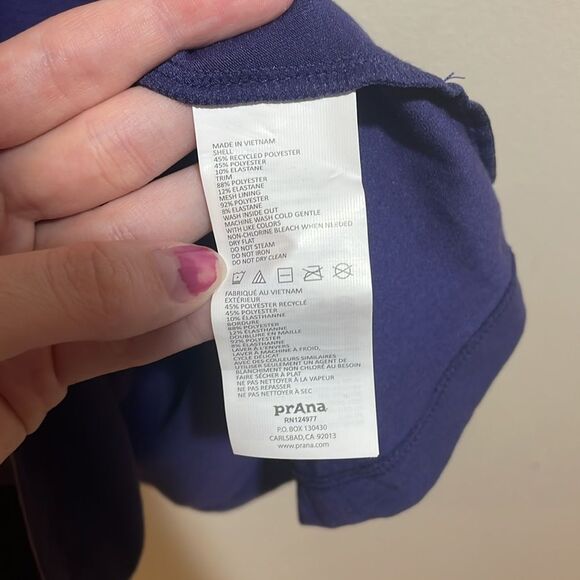 Prana Pristine Tank Dress Purple Strappy Racerback Athletic Active Size Small - Picture 6 of 11